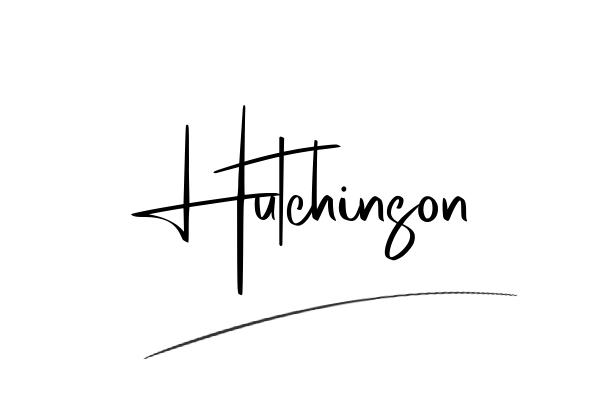 The best stylish Hutchinson name signature simple easy in English
