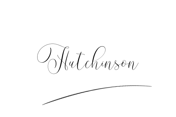 The best stylish Hutchinson name signature simple easy in English