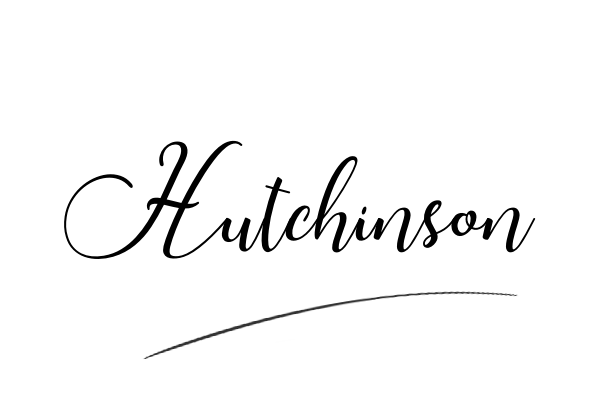 The best stylish Hutchinson name signature simple easy in English