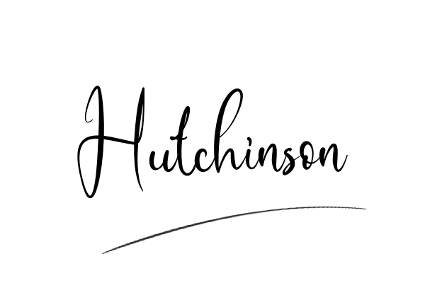 The best stylish Hutchinson name signature simple easy in English