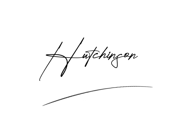 The best stylish Hutchinson name signature simple easy in English