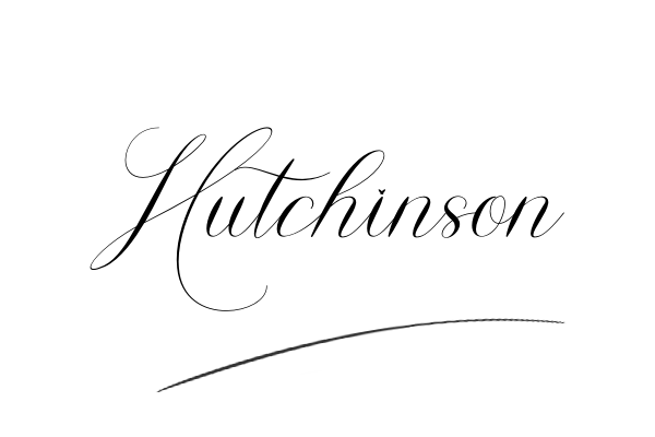 The best stylish Hutchinson name signature simple easy in English