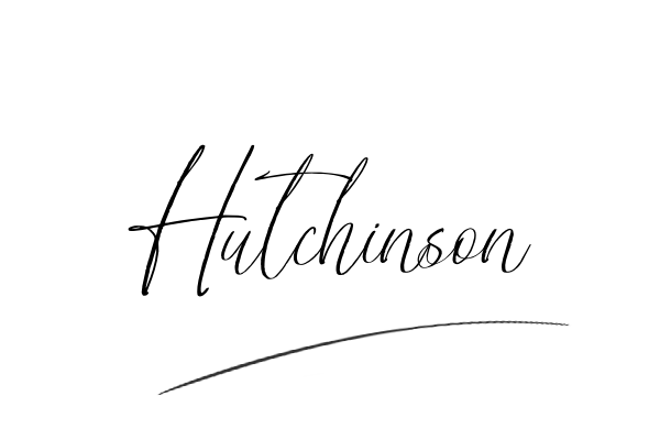 The best stylish Hutchinson name signature simple easy in English
