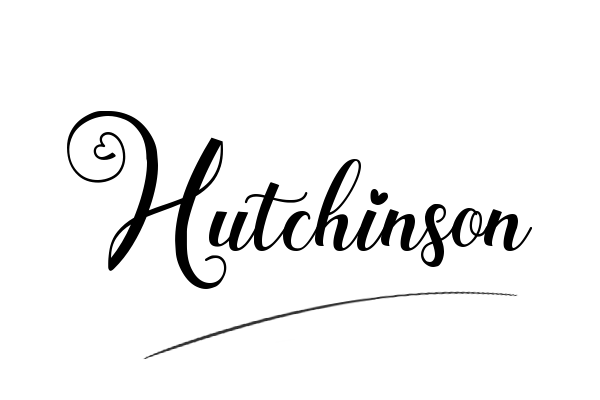The best stylish Hutchinson name signature simple easy in English