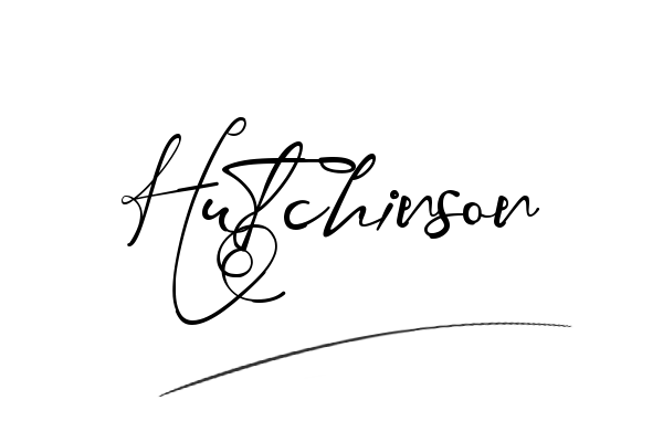 The best stylish Hutchinson name signature simple easy in English
