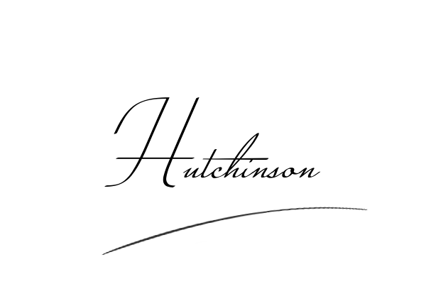 The best stylish Hutchinson name signature simple easy in English