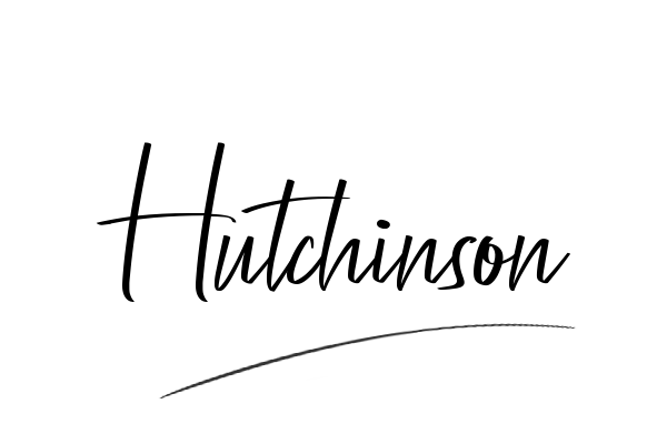 The best stylish Hutchinson name signature simple easy in English
