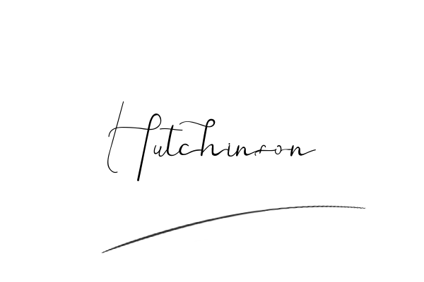 The best stylish Hutchinson name signature simple easy in English