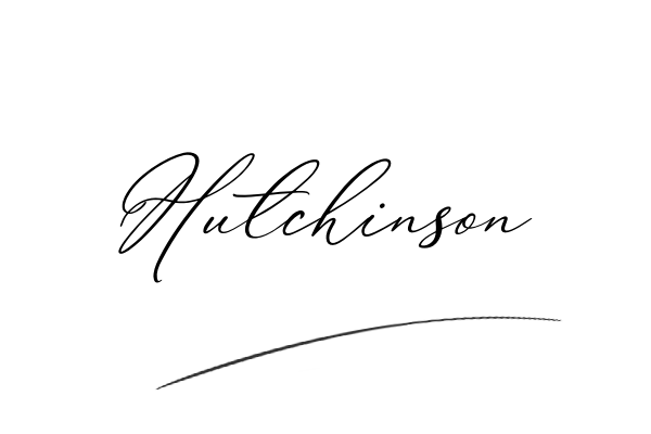 The best stylish Hutchinson name signature simple easy in English