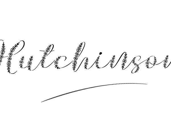 The best stylish Hutchinson name signature simple easy in English