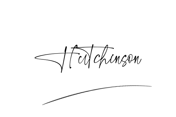 The best stylish Hutchinson name signature simple easy in English