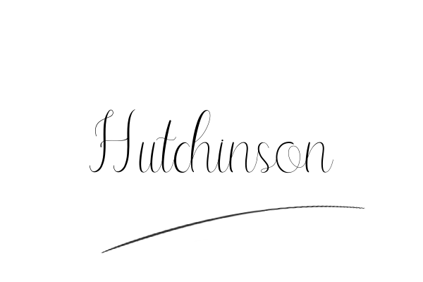 The best stylish Hutchinson name signature simple easy in English