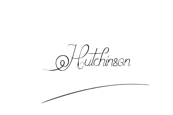 The best stylish Hutchinson name signature simple easy in English