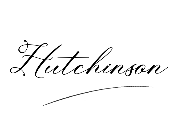 The best stylish Hutchinson name signature simple easy in English