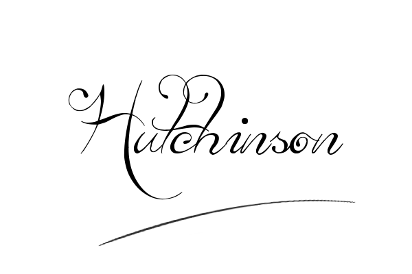 The best stylish Hutchinson name signature simple easy in English