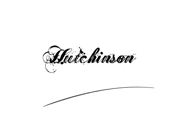 The best stylish Hutchinson name signature simple easy in English