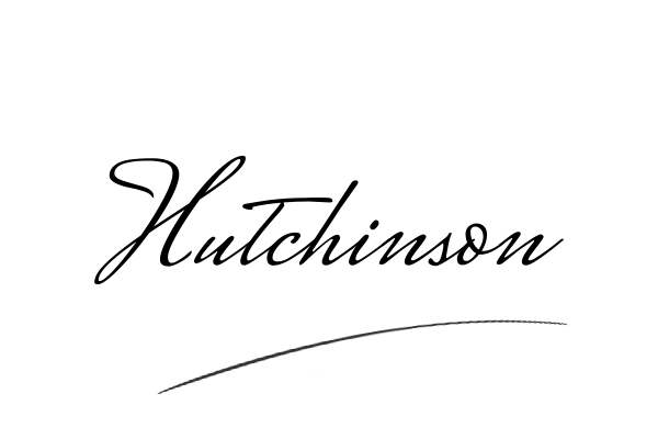 The best stylish Hutchinson name signature simple easy in English