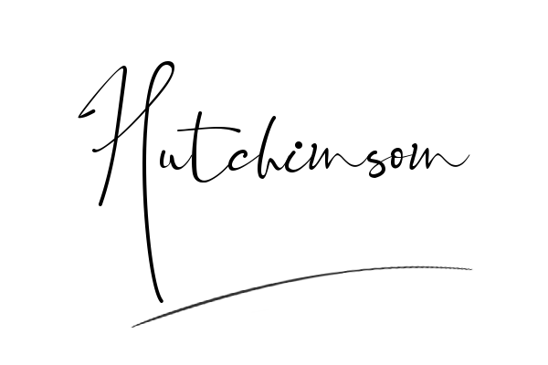 The best stylish Hutchinson name signature simple easy in English