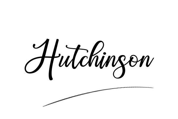The best stylish Hutchinson name signature simple easy in English