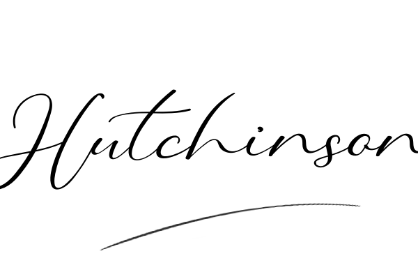 The best stylish Hutchinson name signature simple easy in English
