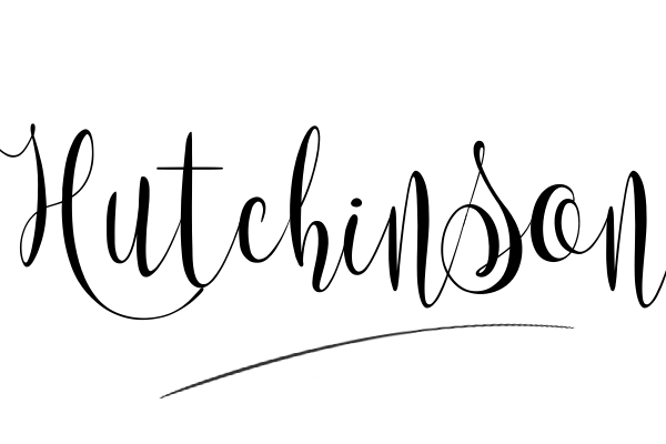 The best stylish Hutchinson name signature simple easy in English