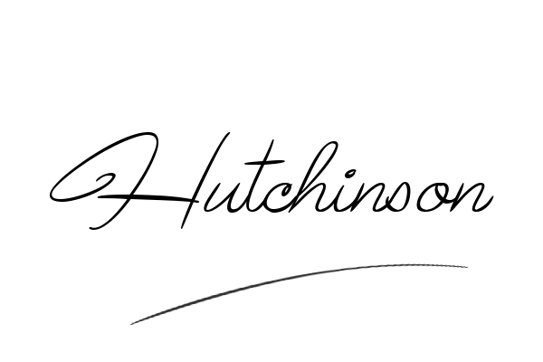 The best stylish Hutchinson name signature simple easy in English