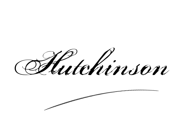 The best stylish Hutchinson name signature simple easy in English