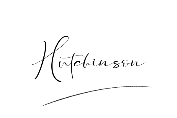 The best stylish Hutchinson name signature simple easy in English