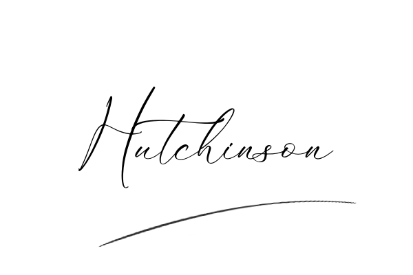 The best stylish Hutchinson name signature simple easy in English