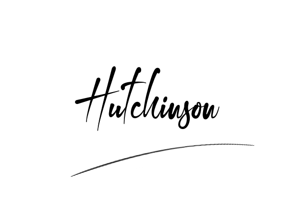 The best stylish Hutchinson name signature simple easy in English