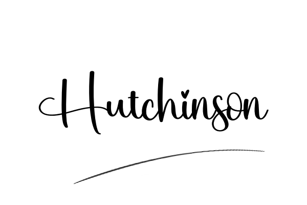 The best stylish Hutchinson name signature simple easy in English