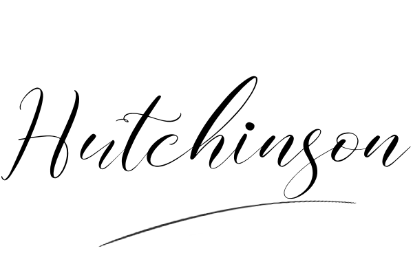 The best stylish Hutchinson name signature simple easy in English