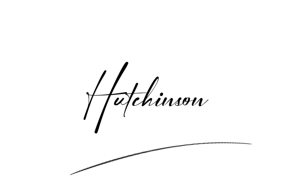 The best stylish Hutchinson name signature simple easy in English