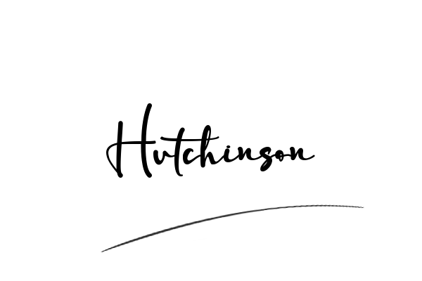 The best stylish Hutchinson name signature simple easy in English
