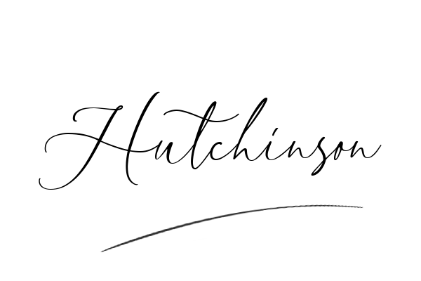 The best stylish Hutchinson name signature simple easy in English