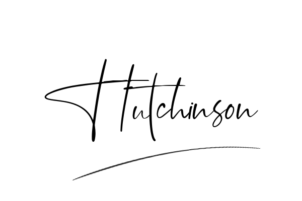 The best stylish Hutchinson name signature simple easy in English