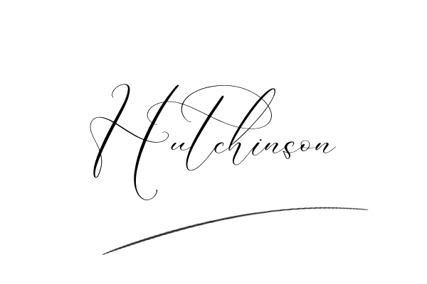 The best stylish Hutchinson name signature simple easy in English