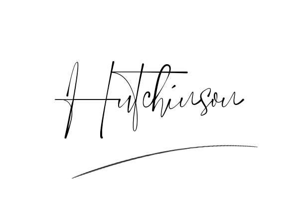 The best stylish Hutchinson name signature simple easy in English