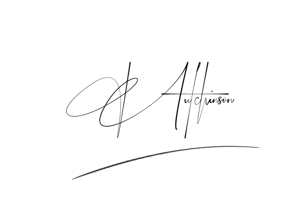 The best stylish Hutchinson name signature simple easy in English