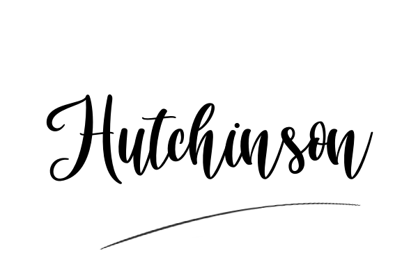 The best stylish Hutchinson name signature simple easy in English