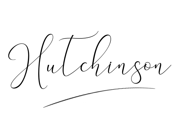 The best stylish Hutchinson name signature simple easy in English