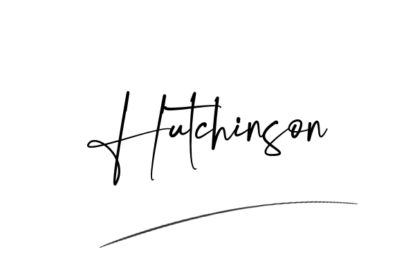 The best stylish Hutchinson name signature simple easy in English