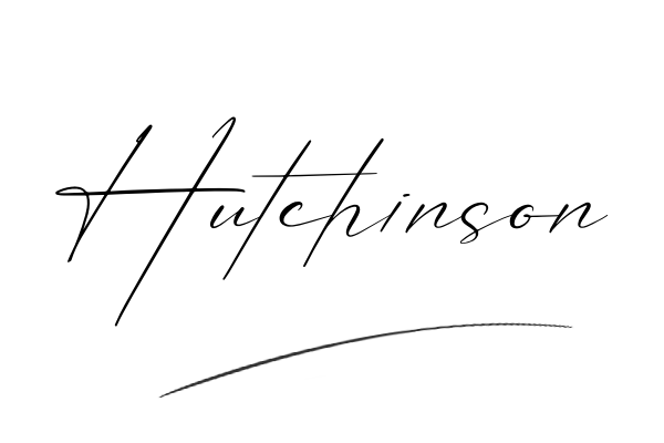 The best stylish Hutchinson name signature simple easy in English