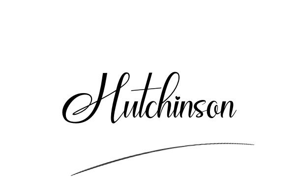 The best stylish Hutchinson name signature simple easy in English