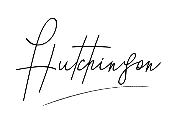 The best stylish Hutchinson name signature simple easy in English