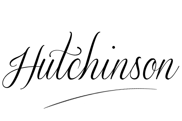 The best stylish Hutchinson name signature simple easy in English