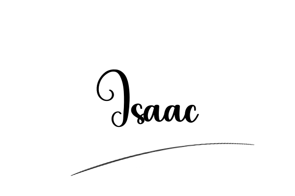The best stylish Isaac name signature simple easy in English