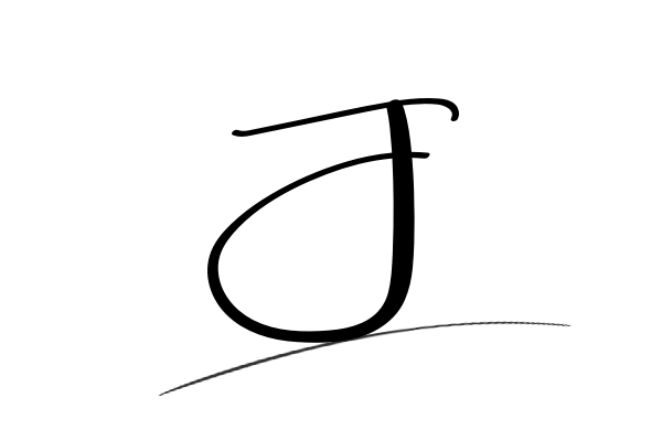 The best stylish J name signature simple easy in English