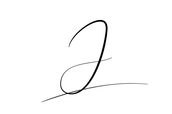 The best stylish J name signature simple easy in English
