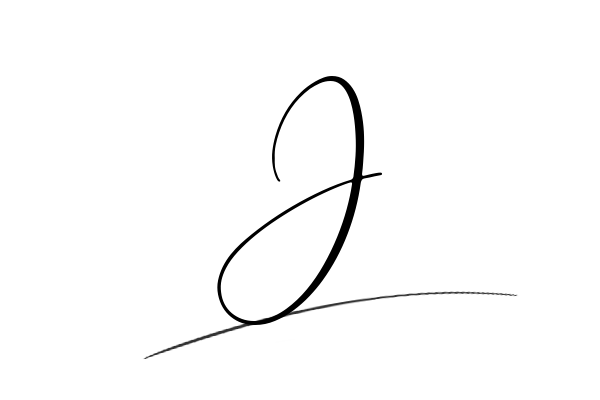 The best stylish J name signature simple easy in English